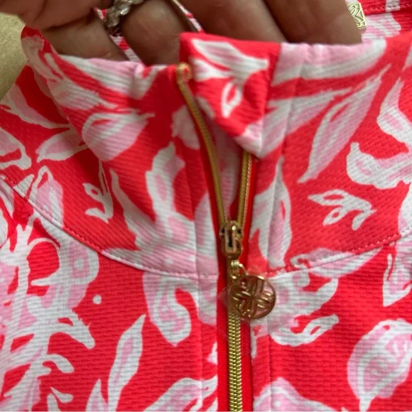 Lilly Pulizter SMALL Justine Luxletic Half Zip Pullover UPF  UPF 50+ Fitted - Picture 4 of 12